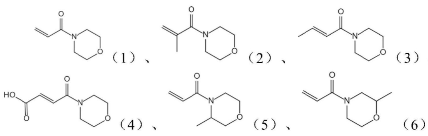 Acryloyl-morpholine Li-conducting monomer structures